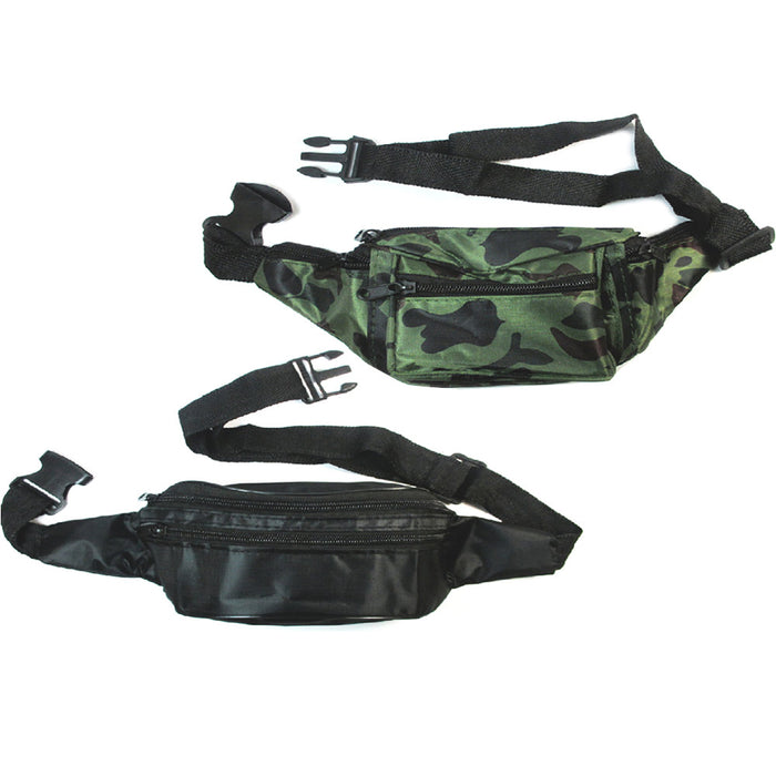 20 Camo Fanny Pack Waist Pouch Travel Utility Bag Belt Adjustable 4 Pocket Sport