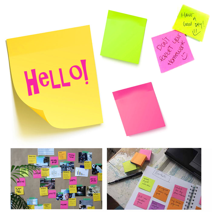 10PK Sticky Notes 2800 Sheets Mini Memo Pads Post Self Adhesive Office 1.5 X 2