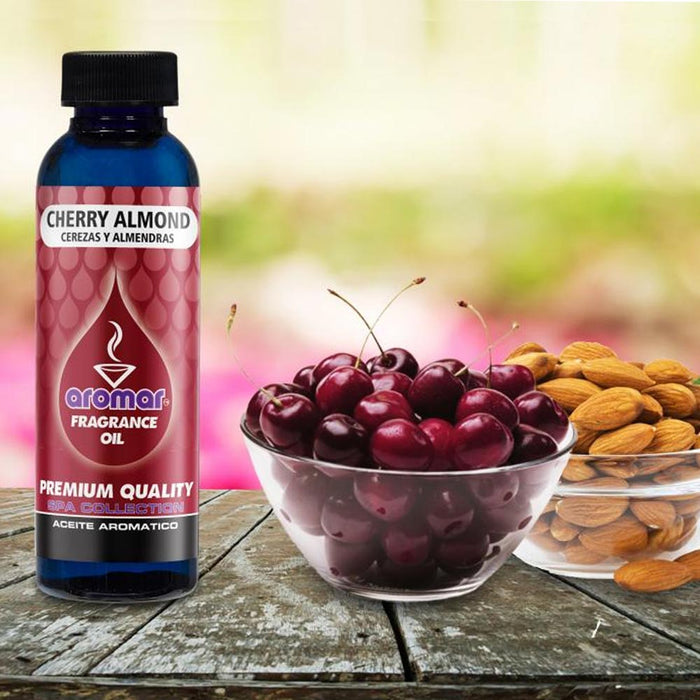 4Pc Cherry Almond Scent Fragrance Oil Aromatherapy Home Air Diffuser Burner 2oz