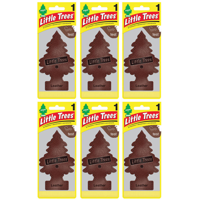 6 Little Trees Leather Scent Car Air Freshener Car Auto Office Home Hanging