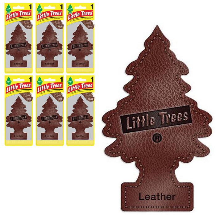 6 Little Trees Leather Scent Car Air Freshener Car Auto Office Home Hanging