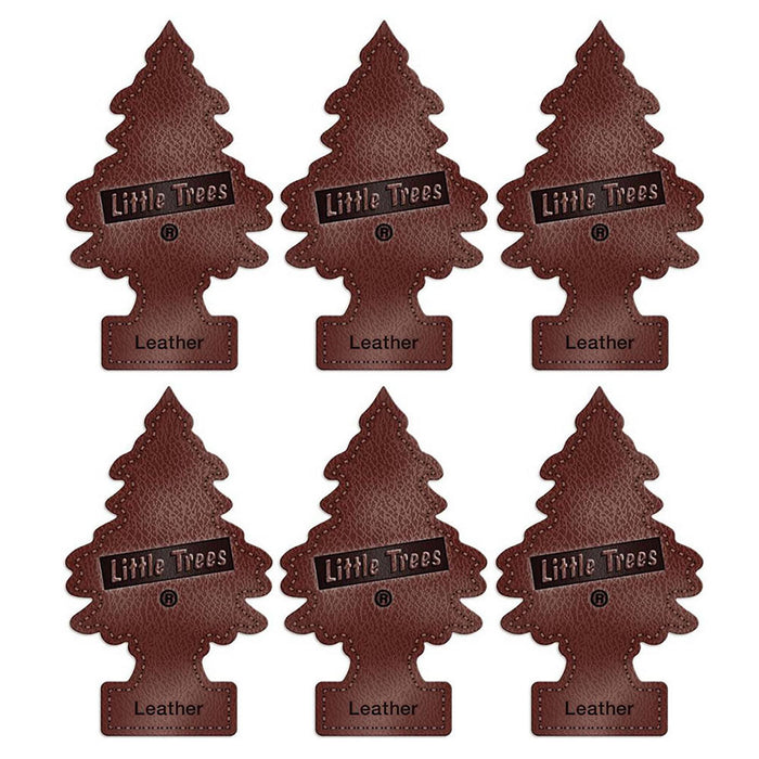 6 Little Trees Leather Scent Car Air Freshener Car Auto Office Home Hanging