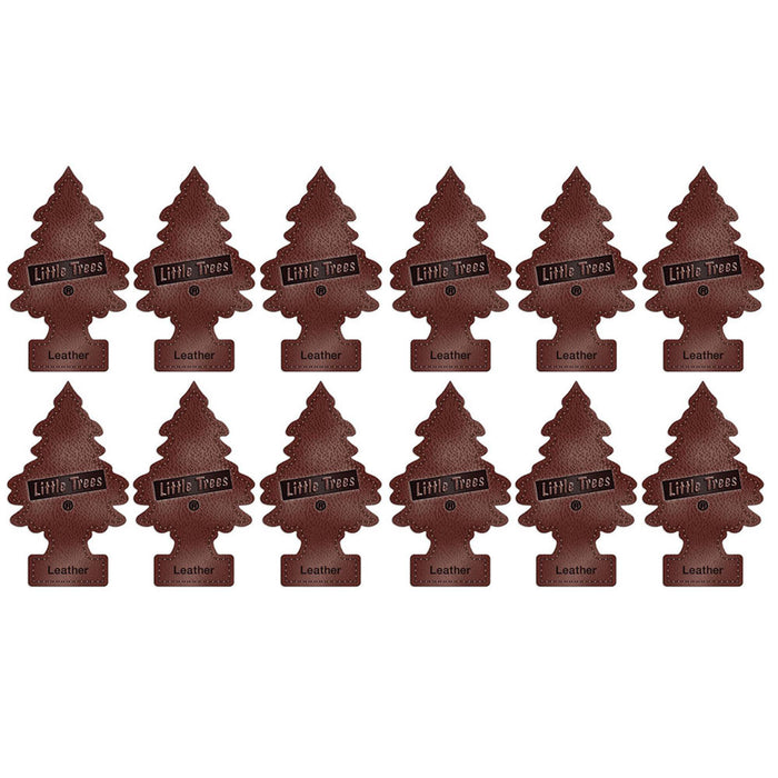 12 Little Trees Leather Scent Car Air Freshener Car Auto Office Home Hanging