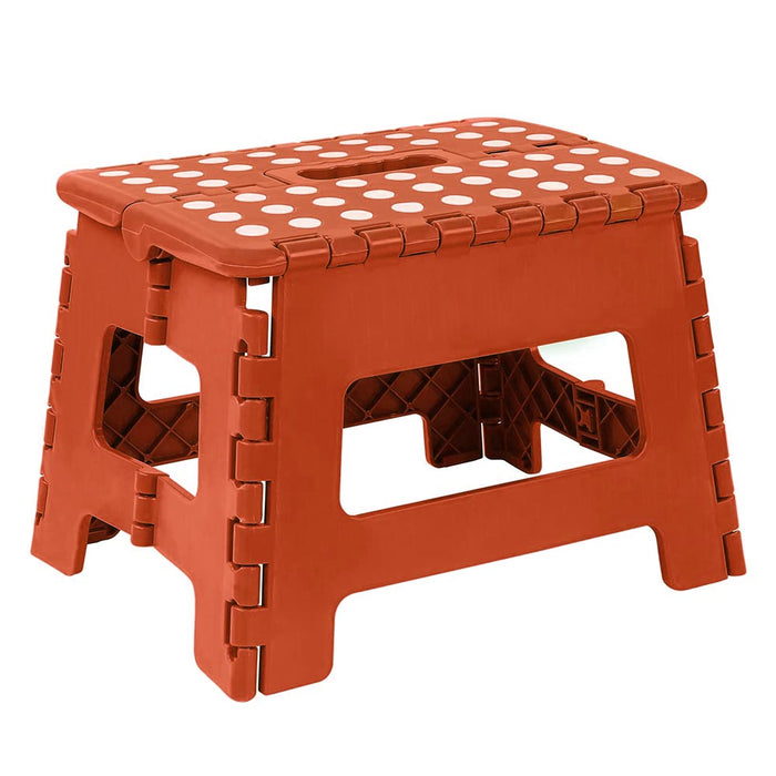 Folding Step Stool 9" Heavy Duty Kids Adults Fold Up Collapsible Durable Compact