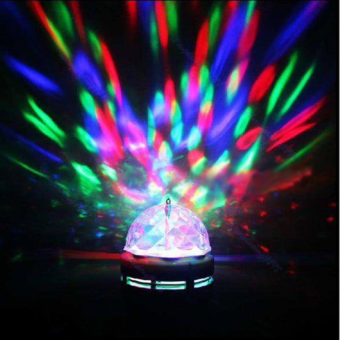 LED Rotating Light Lighting Full Color Disco Party Crystal Ball Lights Effects