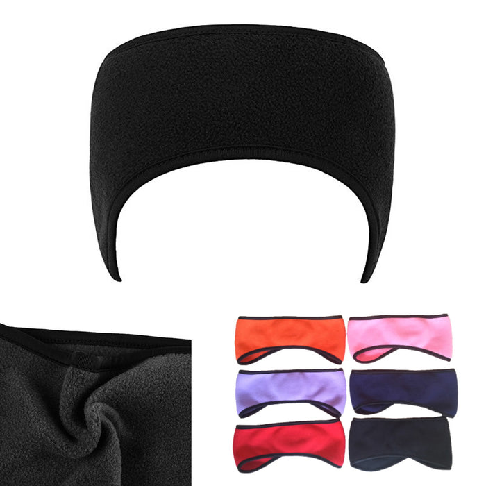 2X Head Band Ear Warmers Mens Womens Winter Fleece Soft Stretch Muffs Ski Sports