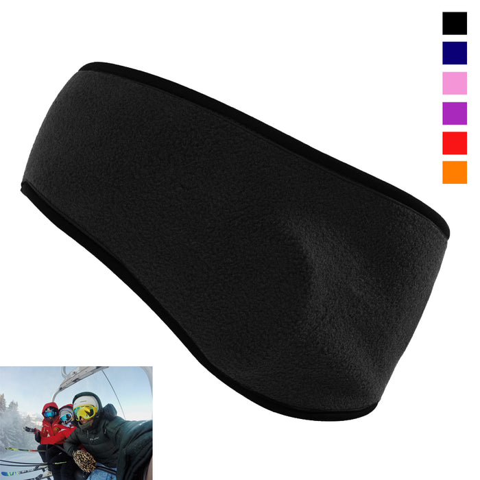 Ear Warmer Head Band Polar Fleece Ski Muffs Unisex Stretch Winter Hat Soft Sport