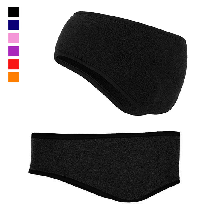 Ear Warmer Head Band Polar Fleece Ski Muffs Unisex Stretch Winter Hat Soft Sport