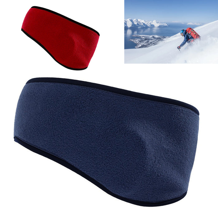 2X Head Band Ear Warmers Mens Womens Winter Fleece Soft Stretch Muffs Ski Sports