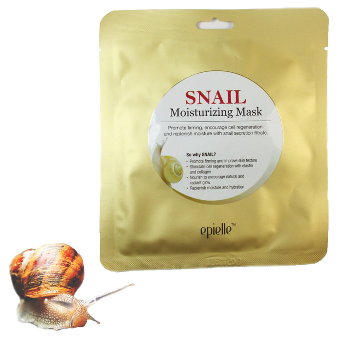 5 Pack Snail Masks Hydrating Essence Face Mask Sheet Cosmetic Facial Skin Care