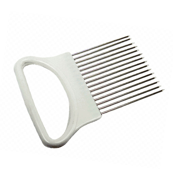 Onion Slicer, Onion Holder For Slicing, Stainless Steel Onion