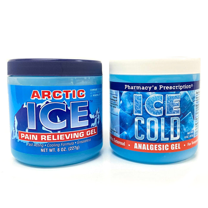 Ice Analgesic Gel Menthol Muscle Rub Pain Relief Cream 8 Oz Jar Sore Strained