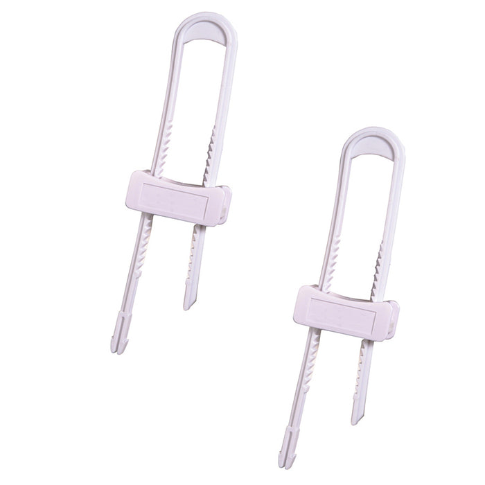 2 Pack Baby U Shape Safety Cabinet Locks Child Proof Drawer Door Fridge Plastic