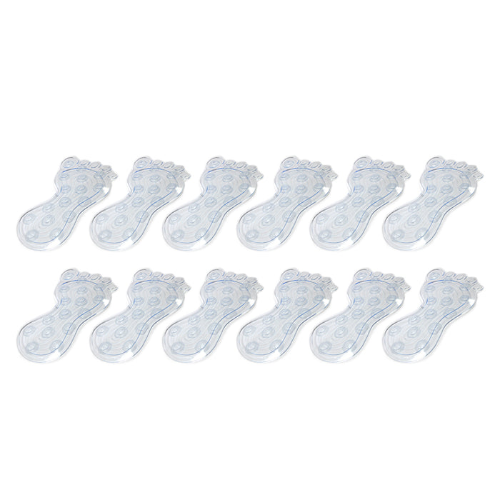 12 Bathtub Decals Non Slip Stickers Clear Foot Applique Tub Shower Safety Treads