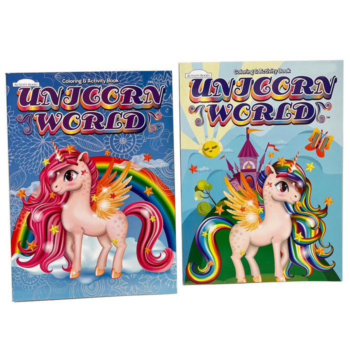 2 Unicorn Coloring Activity Book Kids Girls Unicorns Magical Children Party Gift