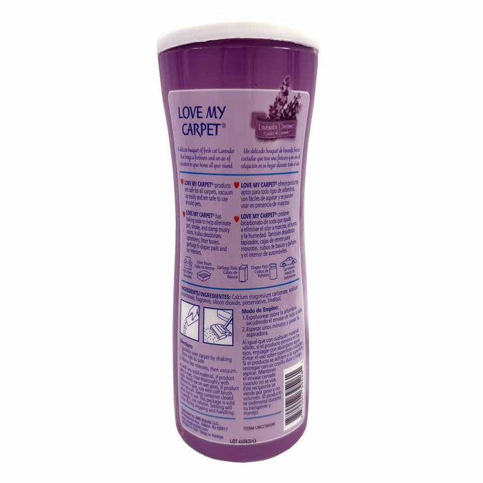 Love My Carpet 2 In 1 Carpet & Room Odor Eliminator Powder Freshener Lavender