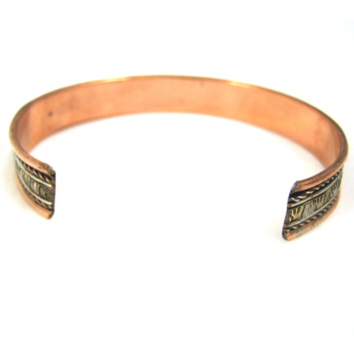 1pc Copper Pain Cuff Bracelet Bangle Adjustable Women Men Jewelry Gifts Styles