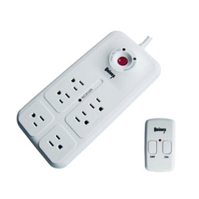 Power Strip 6 Outlet W/RF Remote Control Surge Protector Home Office Save Energy