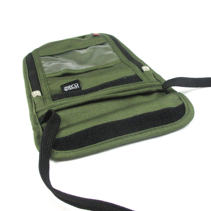 RFID Neck Stash Pouch Travel Holder Passport Id Wallet Bag Lewis N Clark Olive !