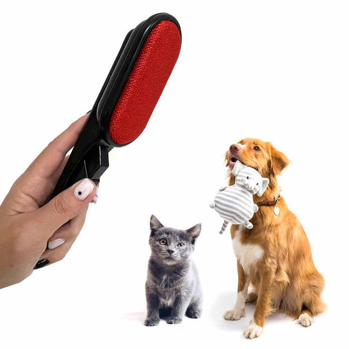 2 PC Lint Brush Pet Hair Remover Clothes Sheets Carpet Cleaning Reusable Brush