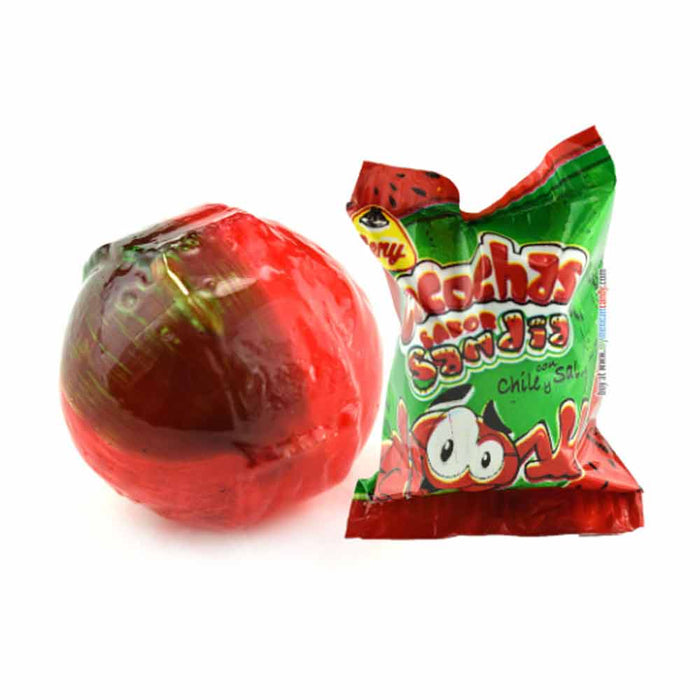 3 Bags Beny Locochas Mexican Hard Candy Watermelon Sandia Covered With Chili 1LB