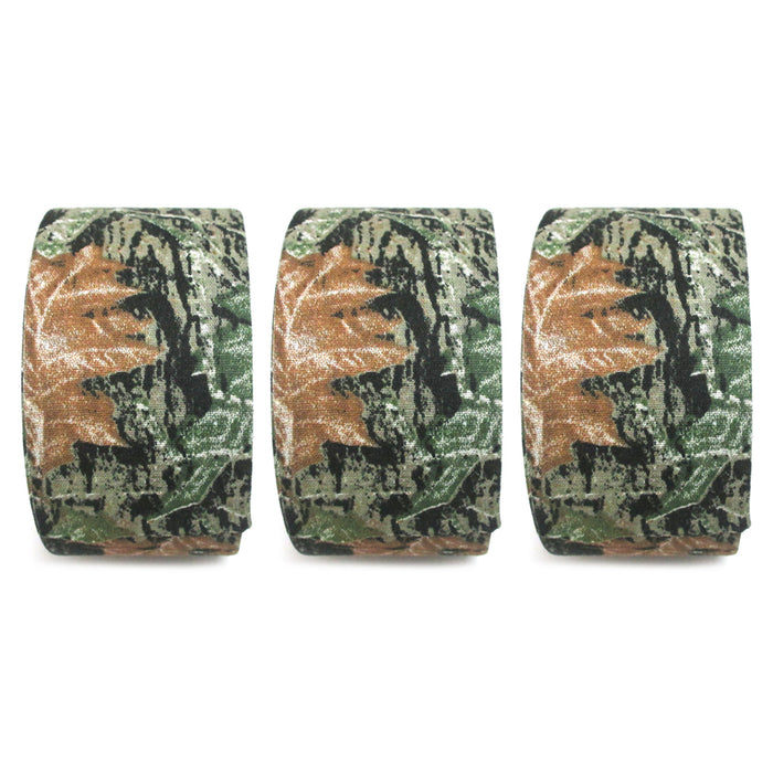 3 Roll Camouflage Hunting Cloth Tape 2" x 10' Wrap Military Camo Stretch Bandage