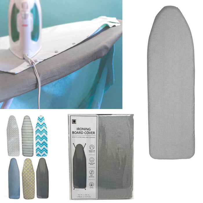 2 X Ironing Board Cover Pad Scorch Heat Resistant Silicone Coated Standard 54"