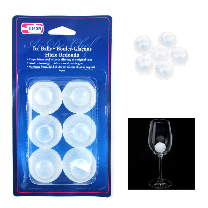 42 Reusable Ice Cube Balls Plastic Refreezable Ice Drinks Bar Parties Whisky !