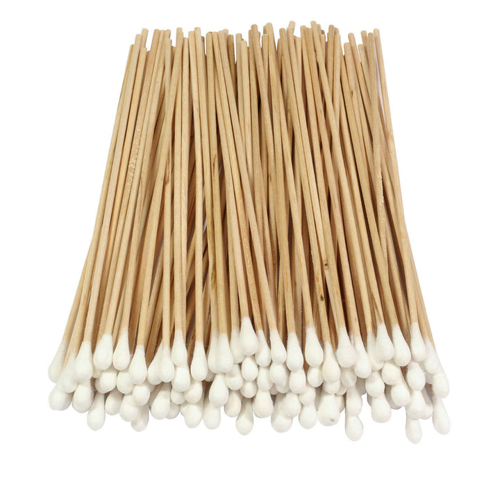 500 Pc Cotton Swab Applicator Q-tip Swabs 6" Extra Long Wood Handle Cleaning New