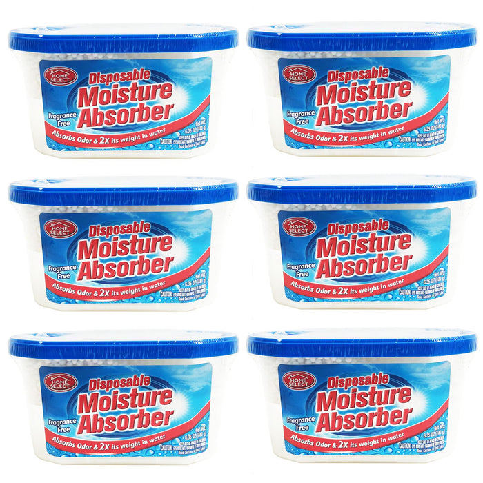 6 Dehumidifier Disposable Moisture Absorber Damp Trap Mold Closet Fresh Air Home