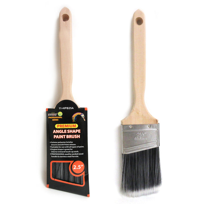 2 Pack Angle Paint Brush Trim 2.5 Premium House Paint Brush Painting Brushes