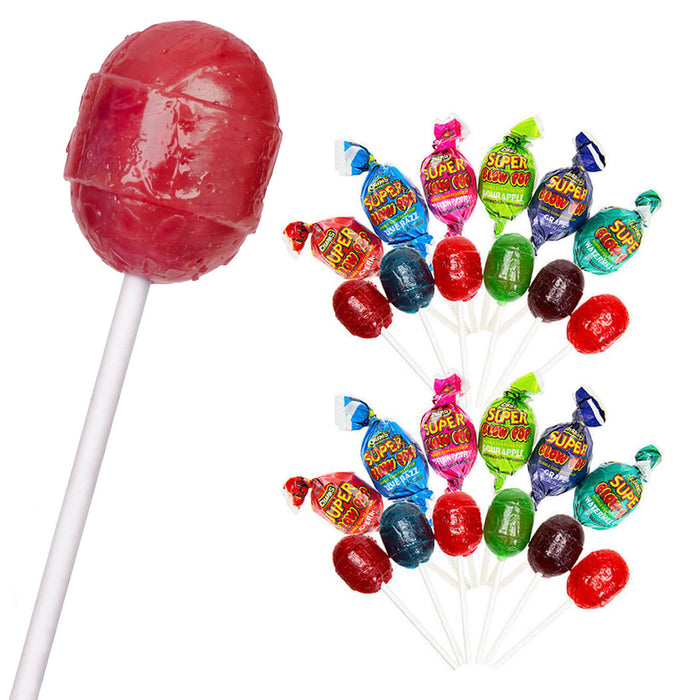 30 Pc Colorful Super Blow Pops Candy Lollipops Sour Sucker Stick Lollypops Party