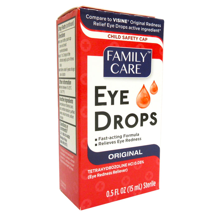 Red Eye Hydrating Lubricant Eye Drops 0.5 fl. oz Tetrahydrozoline HCl Twin Pack