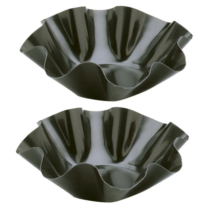 2 Pack Non Stick Tortilla Shell Maker Mold Salad Bowl Pans Tostada Bakers Steel