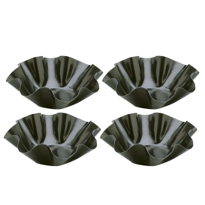 Set of 4 Perfect Tortilla Non Stick Shell Makers Pan Salad Bowl Taco Mold Pans