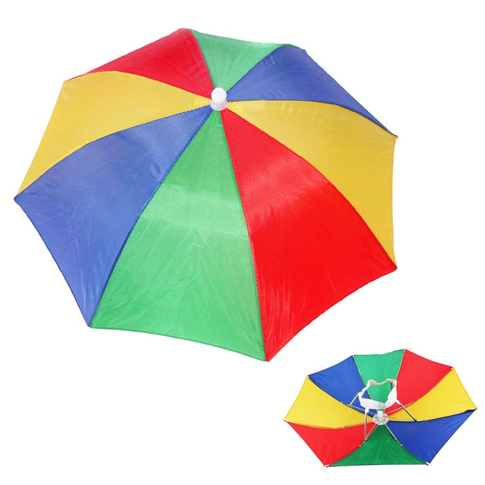 Umbrella Colorful Hat Outdoor Fishing Golf Camping Beach Hot Headwear Adjustable