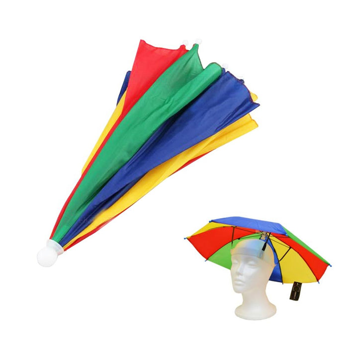 Umbrella Colorful Hat Outdoor Fishing Golf Camping Beach Hot Headwear Adjustable