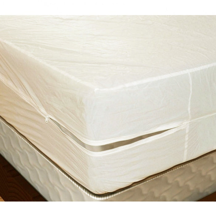 Queen Size Zippered Mattress Cover Protector Dust Bug Allergy Waterproof New !