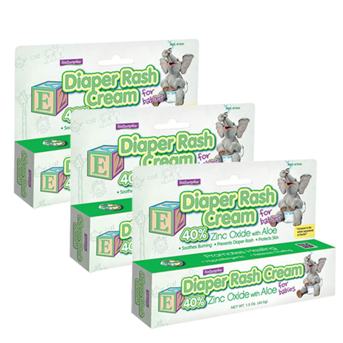 3 Pack Diaper Rash Cream Relieves Chafing Prevents Soothes Treats Diaper Rash