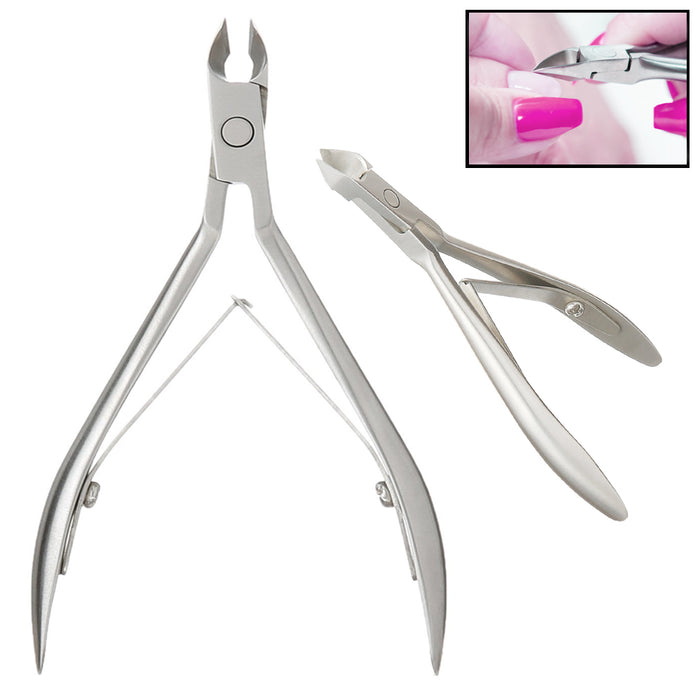 2X Cuticle Nipper Toe Nail Clipper Cutter Pedicure Manicure Tool Stainless Steel