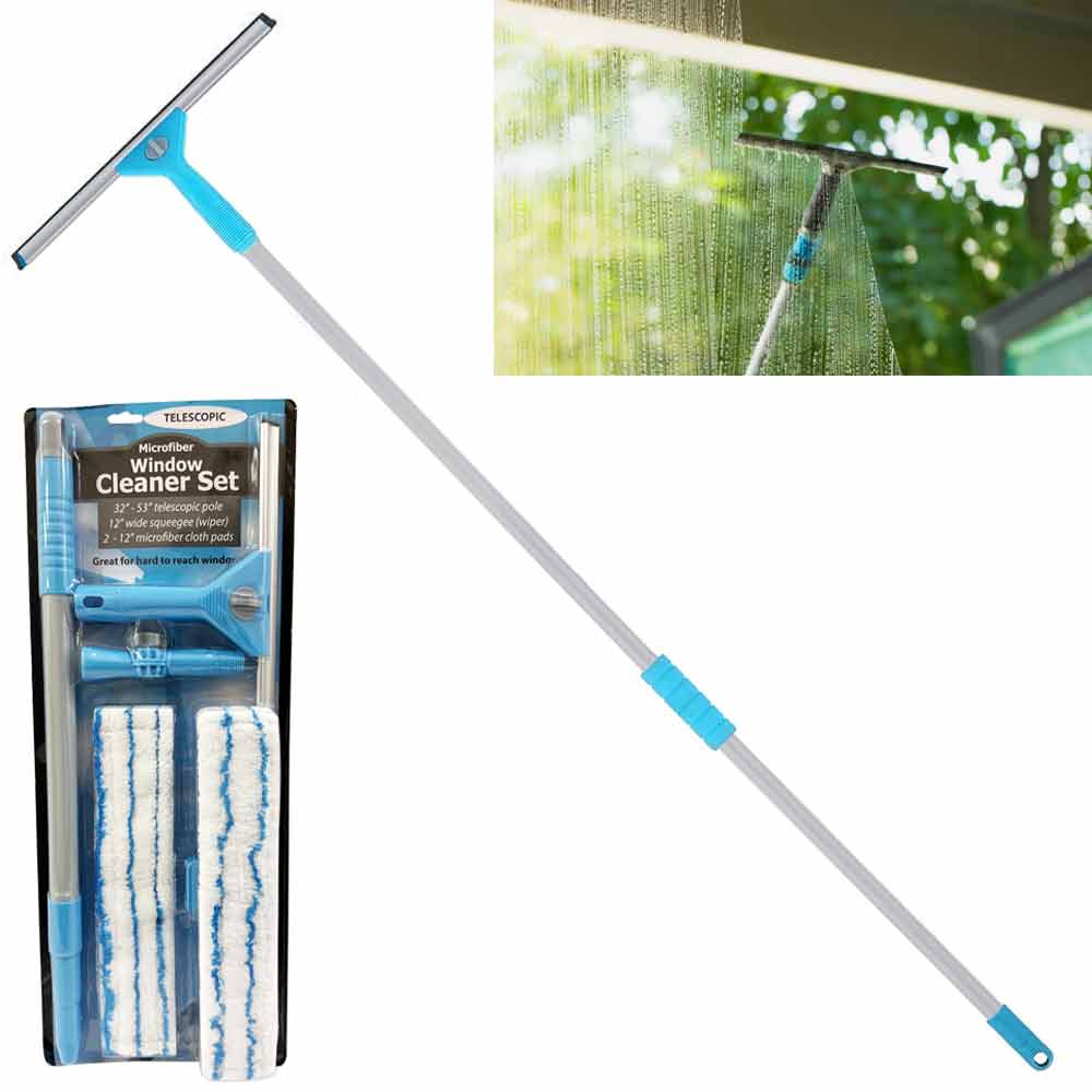 Extendable Window Cleaner Squeegee Car House Windshield Glass Washer S —  AllTopBargains