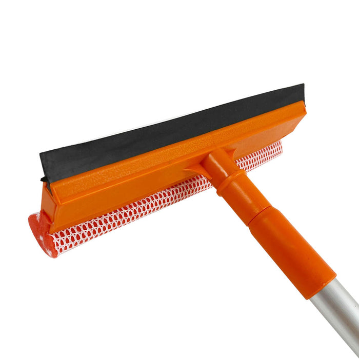 Telescopic Window Squeegee 48" Cleaner Squeegie Brush Shower Car Wiper Sponge