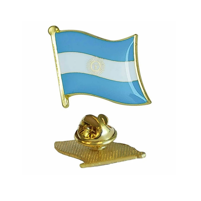 6 Argentina Flag Pin Badge International Travel Brooch Souvenir Metal Pins Gift