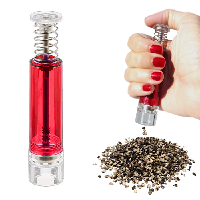 Handheld Travel Pepper Spice Mill Grinder Salt Muller Season Jar Kitchen Outdoor