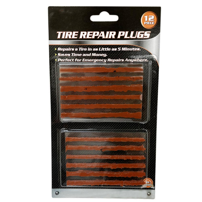 48 Pc Heavy Duty Flat Tire Repair Plugs Car Motorcycle Truck Patch Strips Refill