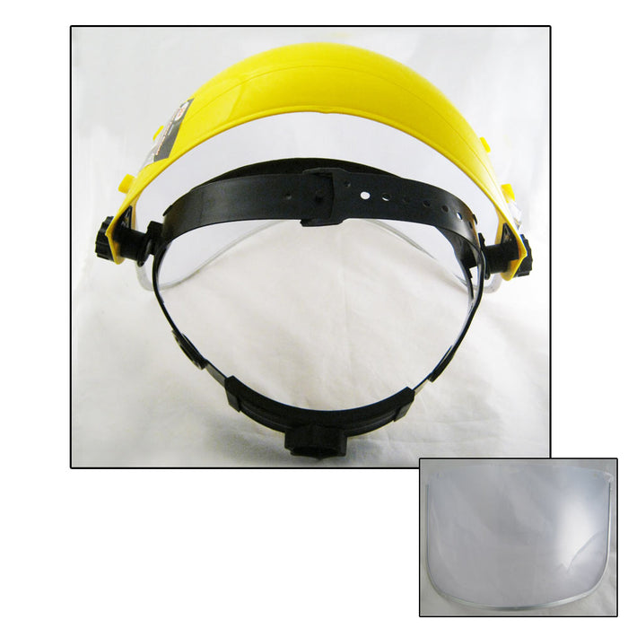 Clear Hard Face Shield Visor Eye Chin Face Sanding Grinding Protector Multi Use