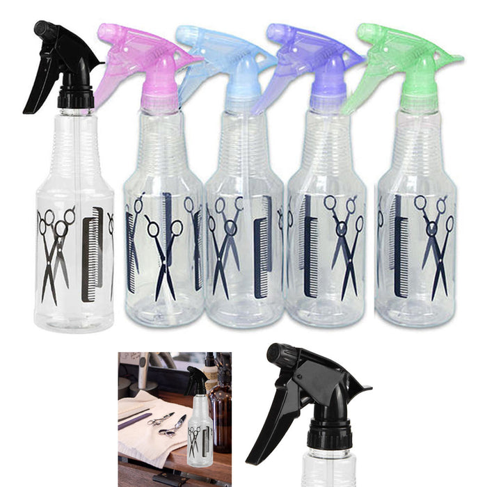 6 Pack Hairdressing Mist Spray Bottle Salon Barber Hair Tools Water Sprayer