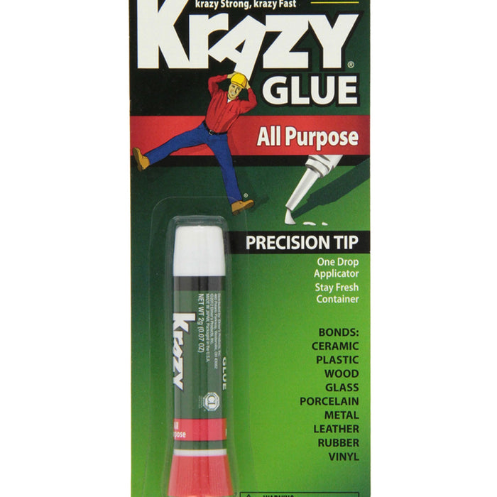 Lot Of 5 Elmers Krazy Glue Original Crazy Super Glue All Purpose Instant Repair