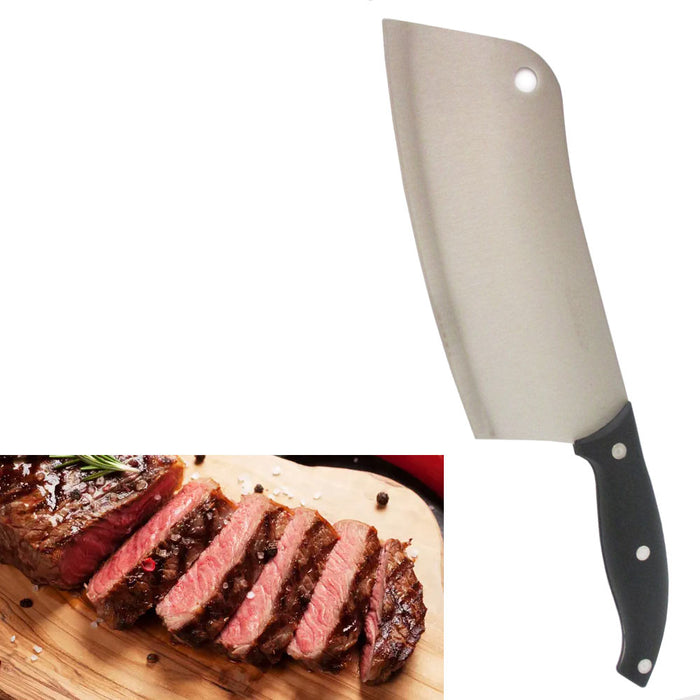 7" Butcher Knife Stainless Steel Meat Cleaver Professional Chef Kitchen Knife