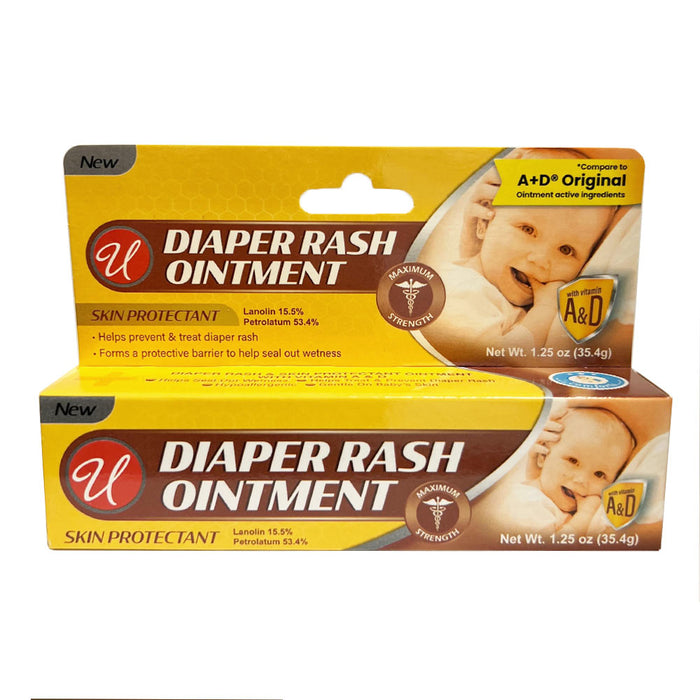 Diaper Rash Ointment Skin Protectant Lanolin Petrolatum Soothes Treats Rashes